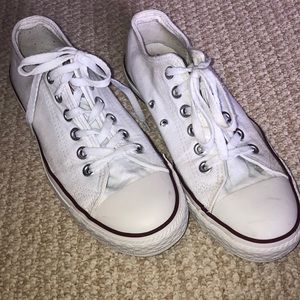 White Converse All Star Sneakers Size 8
